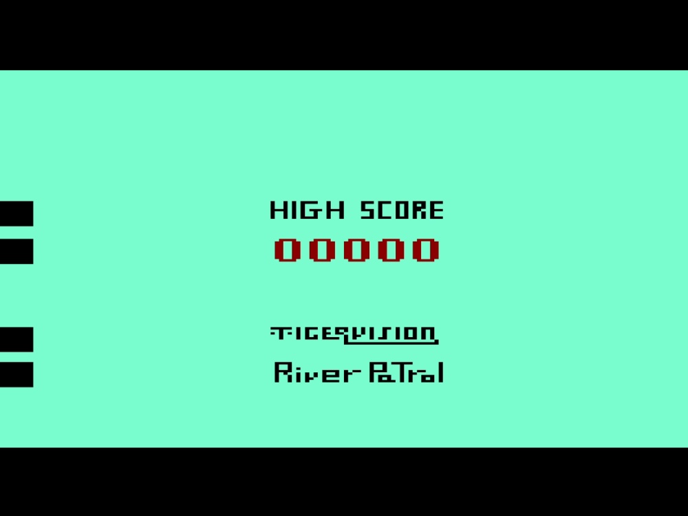 Title Screen of River Patrol for Atari 2600